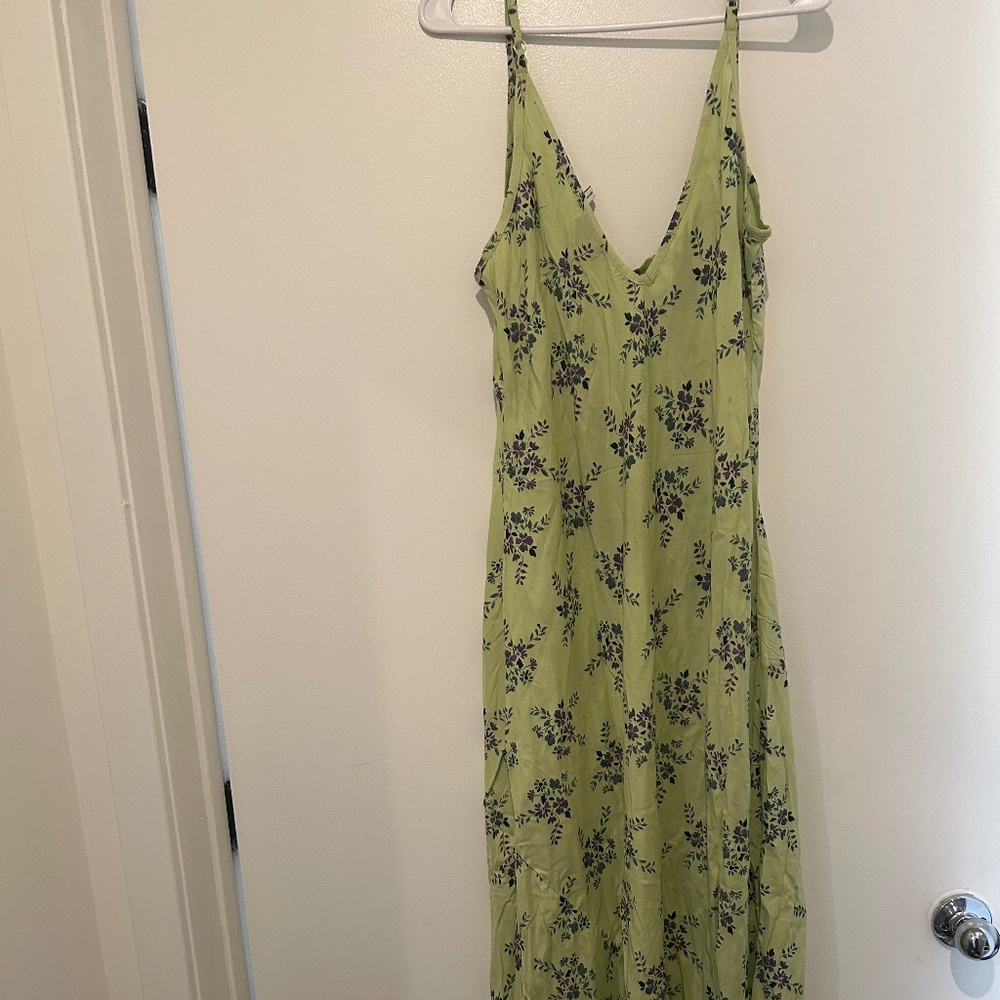 Green spring dress